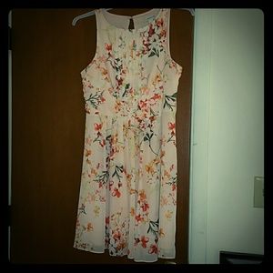 Light pink floral dress perfect for church
